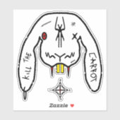 Bunny van Doom v3 Sticker (Vel)