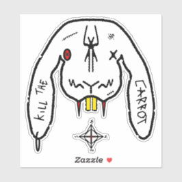 Bunny van Doom v3 Sticker