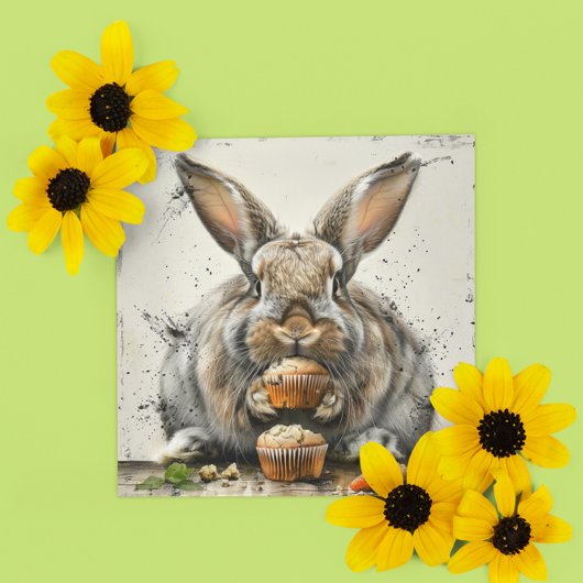 Bunny Verjaardag Kaart