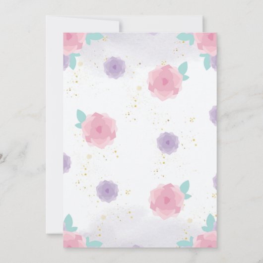 Bunny Verjaardag Uitnodiging, Bunny Verjaardag Kaart (Achterkant)