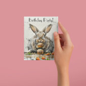 Bunny Verjaardagsfeestje Feestdagenkaart