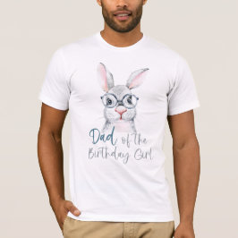 Bunny Verjaardagsfeestje Papa van de verjaardag T-shirt