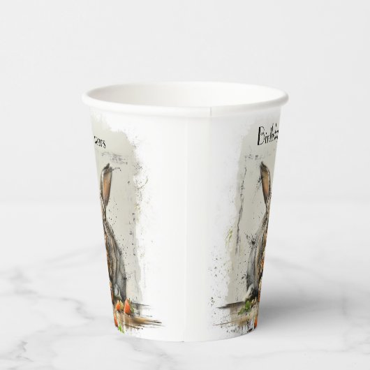 Bunny Verjaardagsfeestje Papieren Bekers (Rechts)