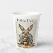 Bunny Verjaardagsfeestje Papieren Bekers (Voorkant)