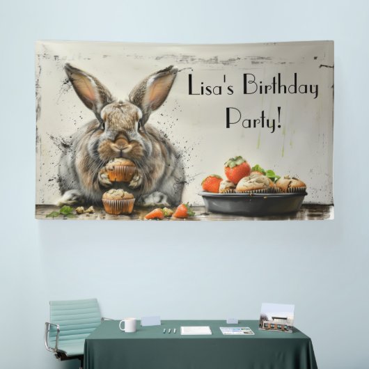 Bunny Verjaardagsfeestje Spandoek (Beurs)