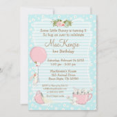 Bunny verjaardagsfeestje uitnodiging (Voorkant)