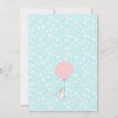 Bunny verjaardagsfeestje uitnodiging (Achterkant)