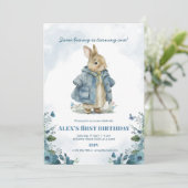 Bunny verjaardagsuitnodiging, Bunny.... Kaart (Staand voorkant)