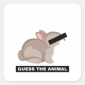 Bunny Vierkante Sticker (Voorkant)