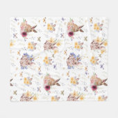 Bunny viert paasdag met botervlies fleece deken (Voorkant (Horizontaal))