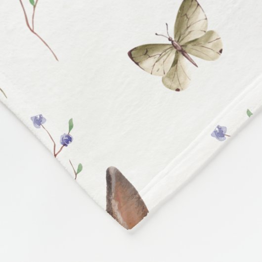 Bunny viert paasdag met botervlies fleece deken (Hoek)