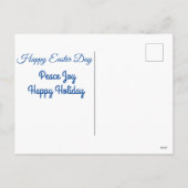 Bunny viert Pasen Feestdagenkaart (Achterkant)