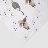 Bunny Violinist Tissue Paper Tissuepapier (Detail)