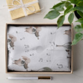 Bunny Violinist Tissue Paper Tissuepapier (Geschenk)