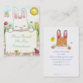 Bunny Visitekaartje (Voorkant / Achterkant)