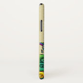 Bunny Vliegen met Ballonnen in Regenboogtuin Case-Mate iPhone Case (Achterkant / rechts)