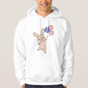 Bunny vliegt ballonnen VS boven stutdieren Hoodie