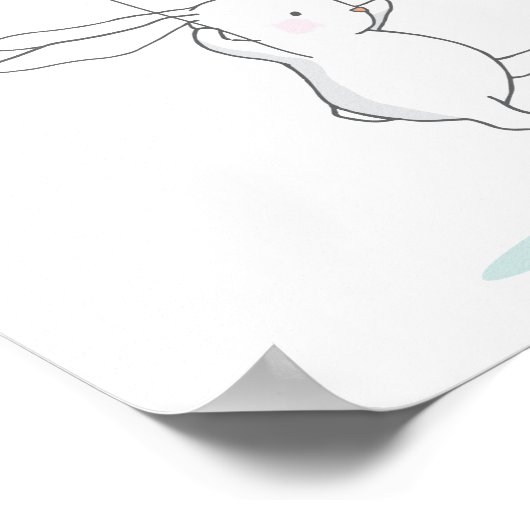 Bunny vliegt poster (Hoek)