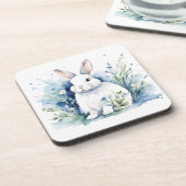 Bunny voor Pasen Bier Onderzetter (Linkerzijde)