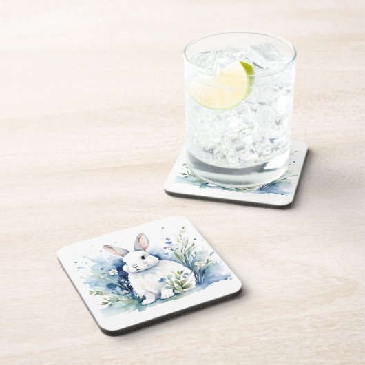 Bunny voor Pasen Bier Onderzetter (Rechterzijde)