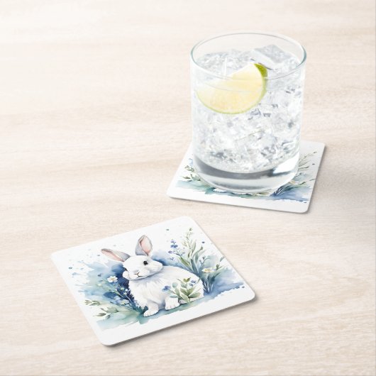 Bunny voor Pasen Kartonnen Onderzetters (Insitu)