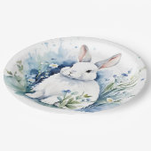 Bunny voor Pasen Papieren Bordje (Gekanteld)