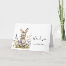 Bunny vouw Dank je Kaart