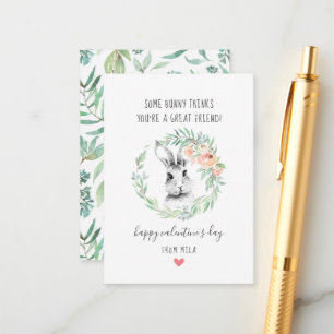 Bunny Vriend Kinder Klaslokaal Valentijns Kaarten