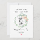 Bunny Vriend Kinder Klaslokaal Valentijns Kaarten (Voorkant)