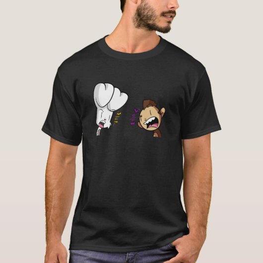 Bunny vs aap klassieke t-shirt (Voorkant)