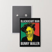 Bunny Wailer Reggae Legend Rasta Jamaika Roots  Button (Voorkant / Achterkant)