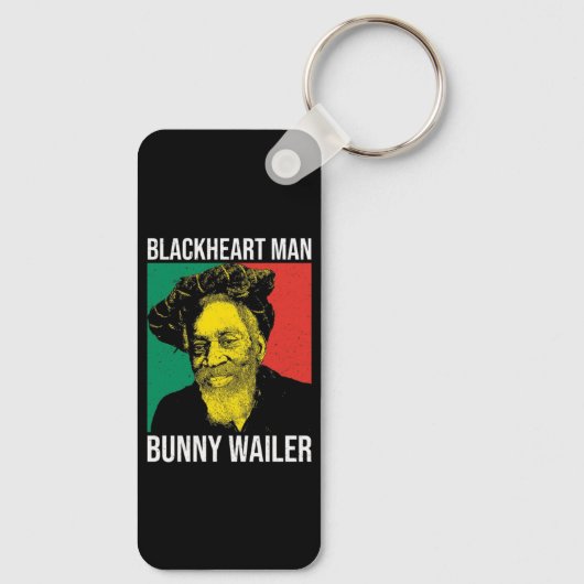 Bunny Wailer Reggae Legend Rasta Jamaika Roots  Sleutelhanger (Achterkant)