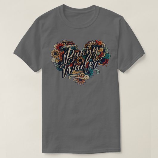 Bunny Wailer VIGNETTE KLEUR T-shirt (Design voorkant)