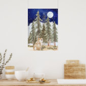 Bunny Wall art Poster  Starry Night (Keuken)