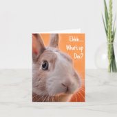 Bunny Wat is er, Doc? Gekke Wabbit Pasen Kaart (Voorkant)