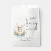 Bunny Waterverf Baby shower Favor Bags Bedankzakje (Voorkant)