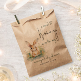 Bunny Waterverf Baby shower Favor Bags Bedankzakje