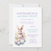 Bunny Waterverf Eieren Paasbrunch & HUNT Kaart (Voorkant)