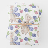 Bunny waterverf Spring berry Inpakpapier Vel (In situ)