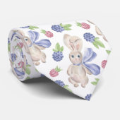 Bunny waterverf Spring berry Stropdas (Opgerold)