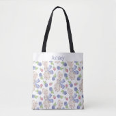 Bunny waterverf Spring berry Tote Bag (Voorkant)