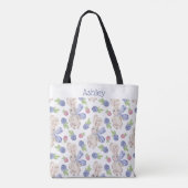 Bunny waterverf Spring berry Tote Bag (Achterkant)