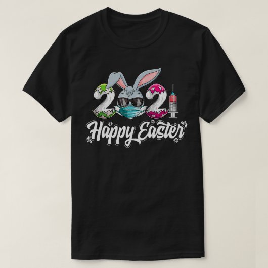 Bunny Wearing Mask Colorful T-shirt (Design voorkant)