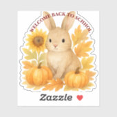 Bunny Welkom terug op school Sticker (Vel)