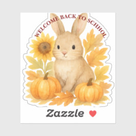 Bunny Welkom terug op school Sticker