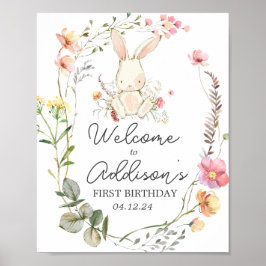 Bunny welkomstbord, bunny poster, poster