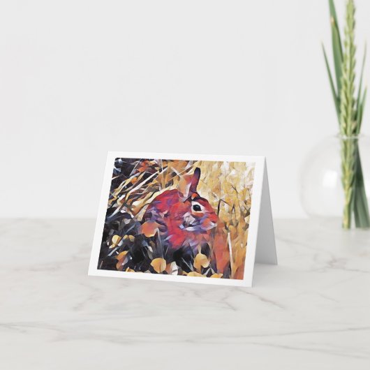 Bunny - Wenskaart Bedankkaart (Voorkant)