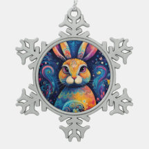 Bunny wervelingen en harten Blauw