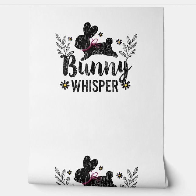 Bunny Whisperer Funny Rabbit Graphic Behang (Afrollen)