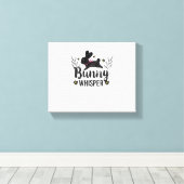 Bunny Whisperer Funny Rabbit Graphic Canvas Afdruk (Insitu (Houten vloer))